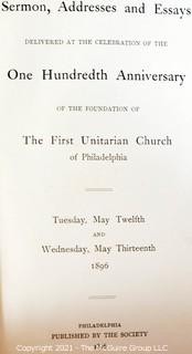 Book Titles: "The Great Fight for Free Silver", "Laugh and Live" and "Addresses published by the Unitarian Church of Philadelphia"