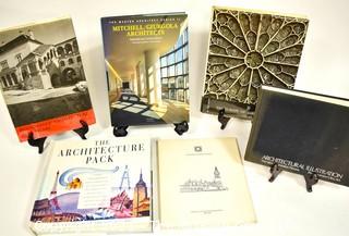 (6) Hardback books on architecture