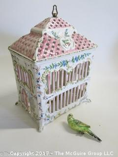 Ceramic bird house 