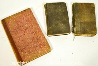 Books: (3) Schoolmaster Assistant Books, circa 1825