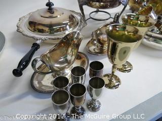 Collection of Silver-plate serving-ware 