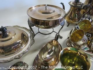 Collection of Silver-plate serving-ware 