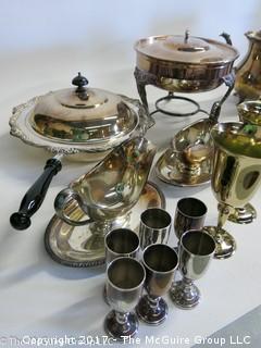 Collection of Silver-plate serving-ware 