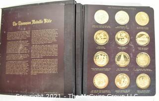 1970 The Thompson Medallic Bible Franklin Mint Complete with Bronze Medals Set