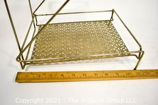 Vintage Mid Century Wire Mesh Johnson and Johnson Dental Floss Store Display.  Measures 10 x 10" x 10".