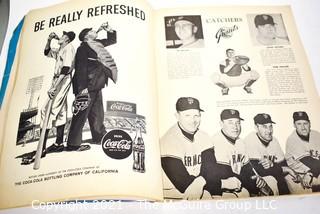 1962 Vintage New York Yankees - San Francisco Giants World Series Program. Baseball Sports