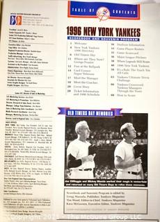 New York Yankees 1996 Scorebook & Souvenir Program Magazine 68 pages Derek Jeter Baseball