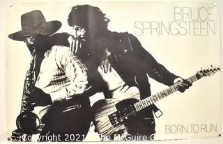 Unframed Large Bruce Springsteen & Clarence Clemons Born to Run 1975 Poster.  Measures 23" x 34".