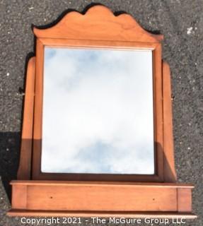 Vintage Vanity Shaving Mirror with Drawer 