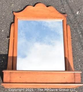 Vintage Vanity Shaving Mirror with Drawer 