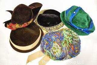 Five (5) Vintage Ladies Hats