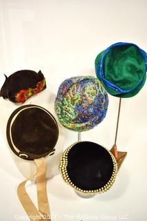 Five (5) Vintage Ladies Hats