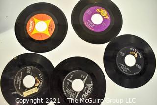 Collection of 78 and 45 Vinyl Records including Elvis