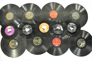 Collection of 78 and 45 Vinyl Records including Elvis