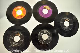 Collection of 78 and 45 Vinyl Records including Elvis