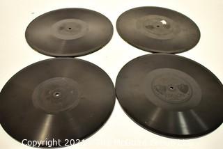 Four (4) Antique Edison Diamond Disc Phonograph Records