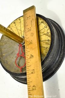 Antique Sanders Company World Globe Clock with Key.  Clock Face is on stand.  Measures 12" tall. 