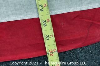 Vintage Printed Cotton Reliance Annin & Co. 50 Star American Flag .  Measures 32" X 58”.