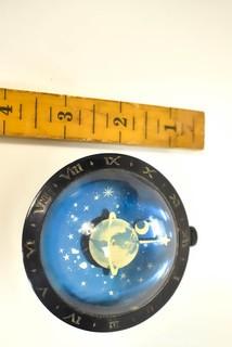 Vintage Art Deco Westclox Celestial Desk Paper Weight Clock 