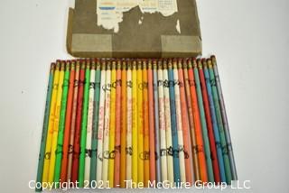 Vintage 1960's Presidential Pencil Set Complete in Box. 