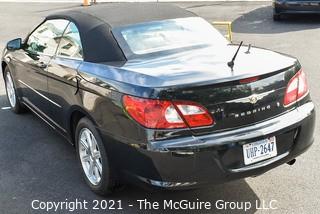 2008 Chrysler Sebring Convertible; 1 owner, 82,000 miles