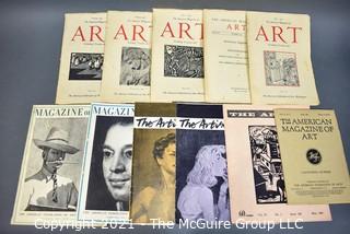 Group of Vintage Art Magazines and Catalogs.