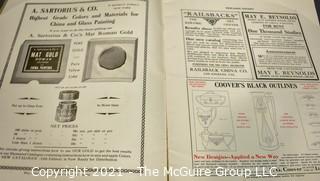 Two KERAMIC STUDIO Magazines for the Potter and Decorator and One The Craftsman Magazine, June 1910.  The Craftsman was a magazine founded by Gustav Stickley in 1901 which carried house designs that created the American Craftsman architectural style.