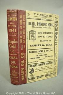 Books: "Double Crossing America by Motor" and " Polk's 1941 Classified Business Directory"