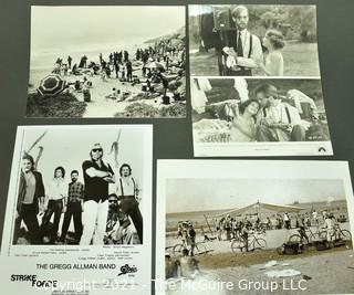 Group of Black & White Entertainment Promotional Photos or Stills. Includes Pretty Baby with Brooke Shields and Strike Force with the Allman Brothers. 