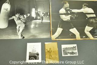 Vintage B & W Sports Photos including boxing and baseball.  