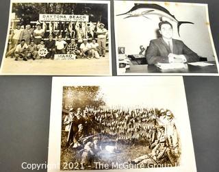 Vintage Black & White Hunting and Fishing Photos