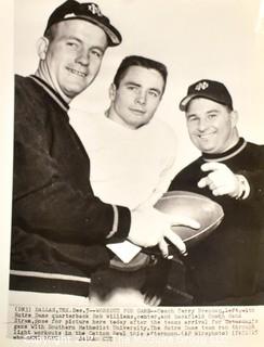 Photo Featuring a young Hank Stram, future Coach of the Kansas City Chiefs of the NFL and the First Super Bowl Champion