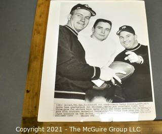 Photo Featuring a young Hank Stram, future Coach of the Kansas City Chiefs of the NFL and the First Super Bowl Champion