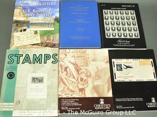 Group of Postage Stamp Collecting Books and Albums. 