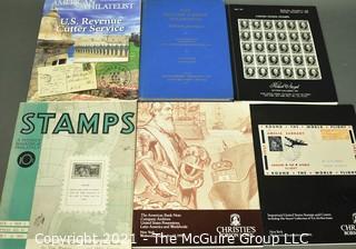 Group of Postage Stamp Collecting Books and Albums. 