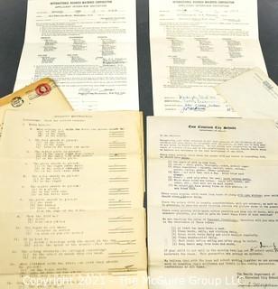 Vintage Ephemera Including IBM Job Appications etc. 