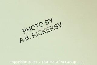 Vintage Large Format Black & White Photo of Goat Performing at the Circus. by Art Rickerby, Photographer. Measures 10" x 14".