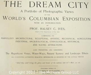 Two Exposition Photo Books: "The Dream City" and "1901 Pan-American Exposition, Buffalo, NY"