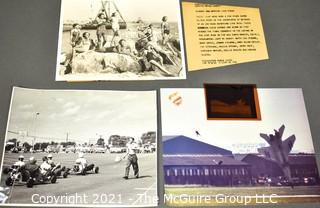 Three Vintage Photographs Including Plane Crash.