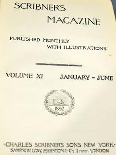 Antique Scribner's Magazine Volume XL January-June 1892