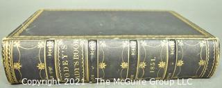 Antique Godey's Lady's Book 1851 with Lithographs. 