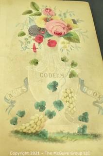 Antique Godey's Lady's Book 1851 with Lithographs. 