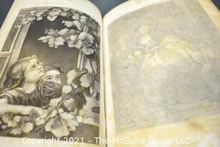 Antique Godey's Lady's Book 1851 with Lithographs. 