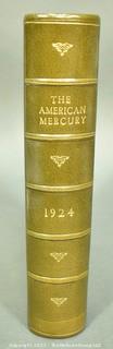 Book: "The American Mercury", 1924. A Monthly Review Edited by H L Mencken and George Jean Nathan