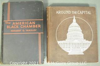 Books: "The American Black Chamber" by Yardley and "Around the Capitol With Uncle Hank"