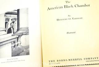 Books: "The American Black Chamber" by Yardley and "Around the Capitol With Uncle Hank"