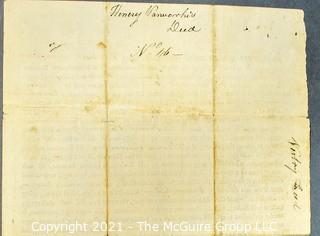 1812 Document describing the sale of a pew at the Charlestown, MA Universalist Meeting House for $190. 