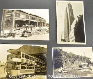 B & W Press Photos of Compton, CA after a 1933 earthquake  