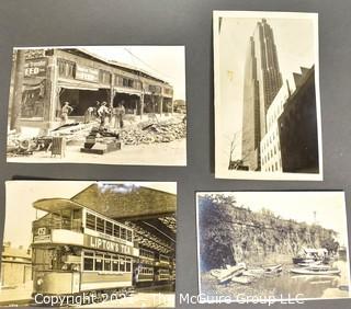 B & W Press Photos of Compton, CA after a 1933 earthquake  