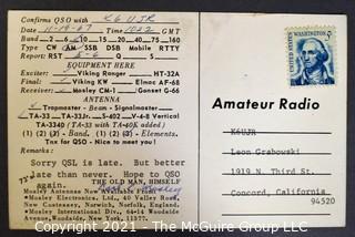 Collection of QSL Cards; circa late 1950's